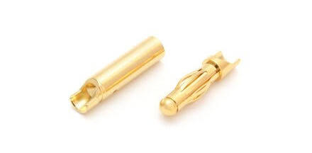 Guldkontakt 4mm hona lösa