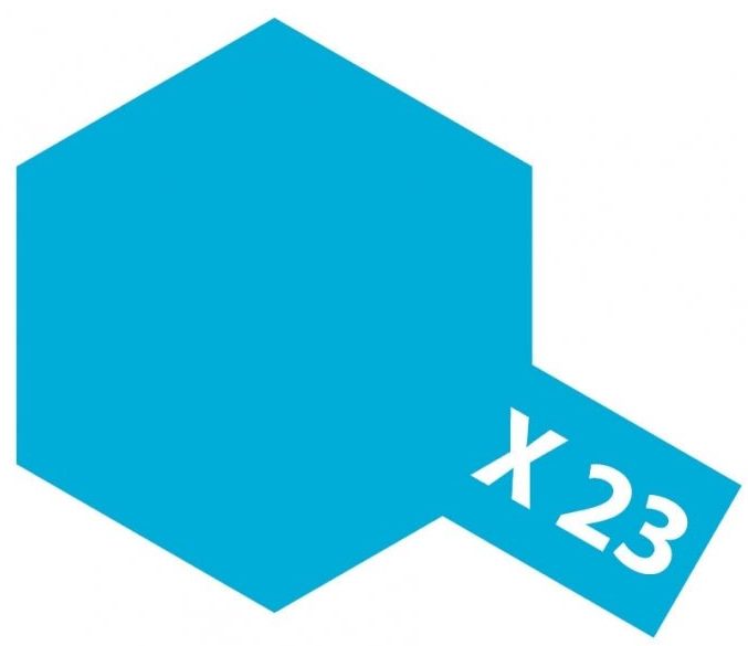 Tamiya 81523 Akryl färg X-23 Clear Blue 10ml