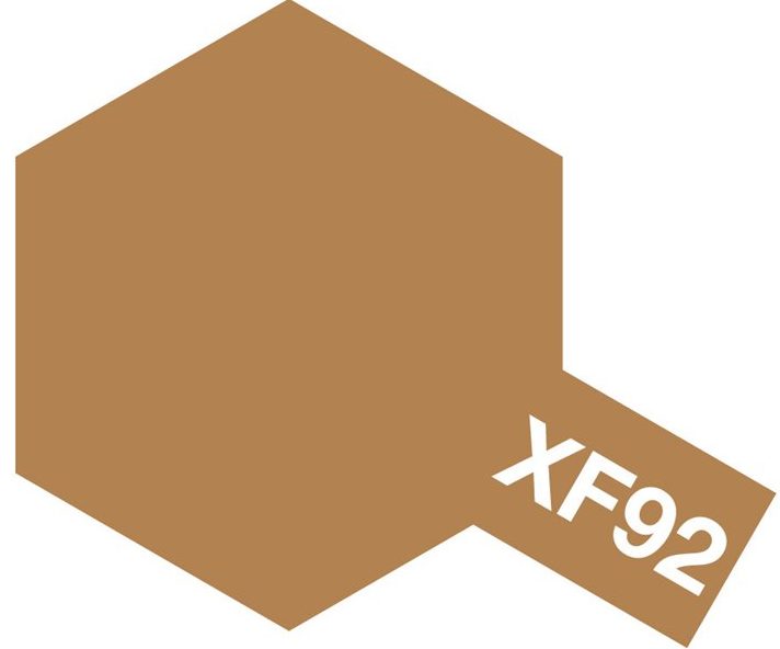 Tamiya 81792 Akryl färg XF-92 Yellow-Brown DAK 1941 10ml