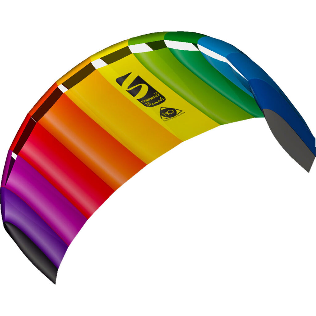 Symphony Beach III Stunt Kite 180cm Rainbow 2 linors HQ