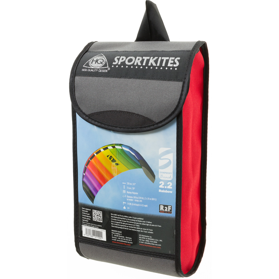 Symphony Beach III Stunt Kite 220cm 2 Linors Rainbow HQ - Bild 2