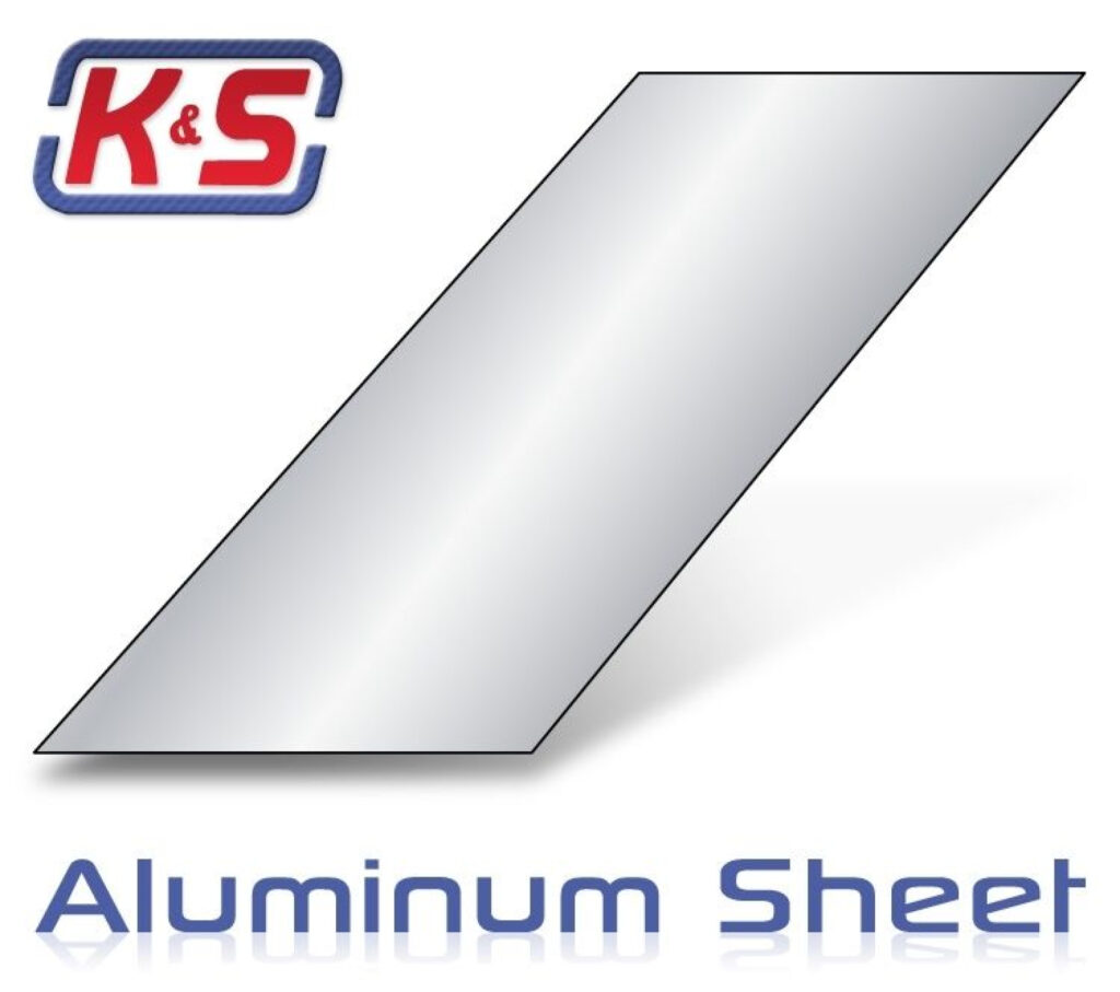 Aluminiumplåt K&S 25x10cm 0.8mm 1st