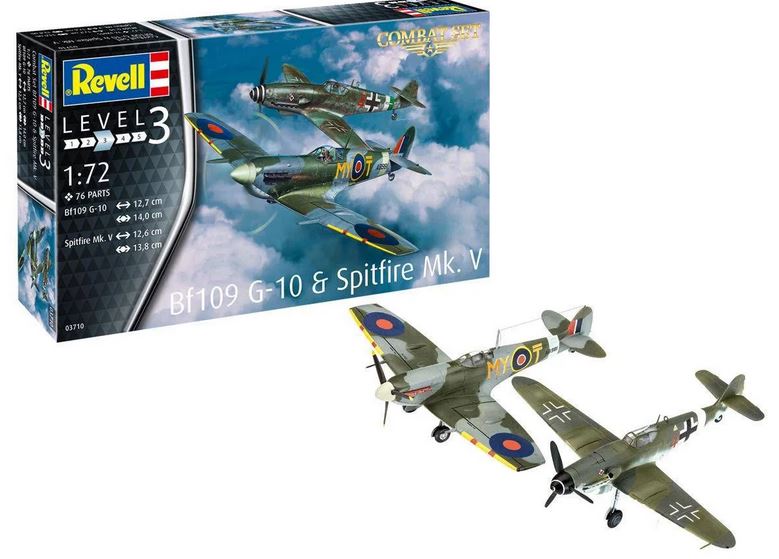 Revell 63710 Model Set Combat Set Bf109G-10 & Spitfire Mk
