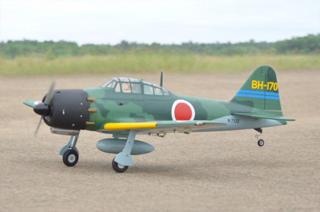 Black Horse A6M Zero 1720mm GP/Bensin/EP ARF el-landställ