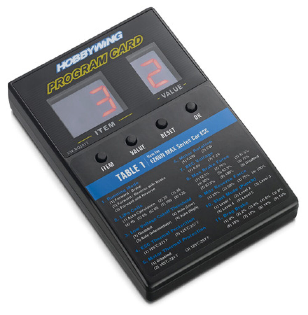Hobbywing LED Program Box till Fartreglage Generell