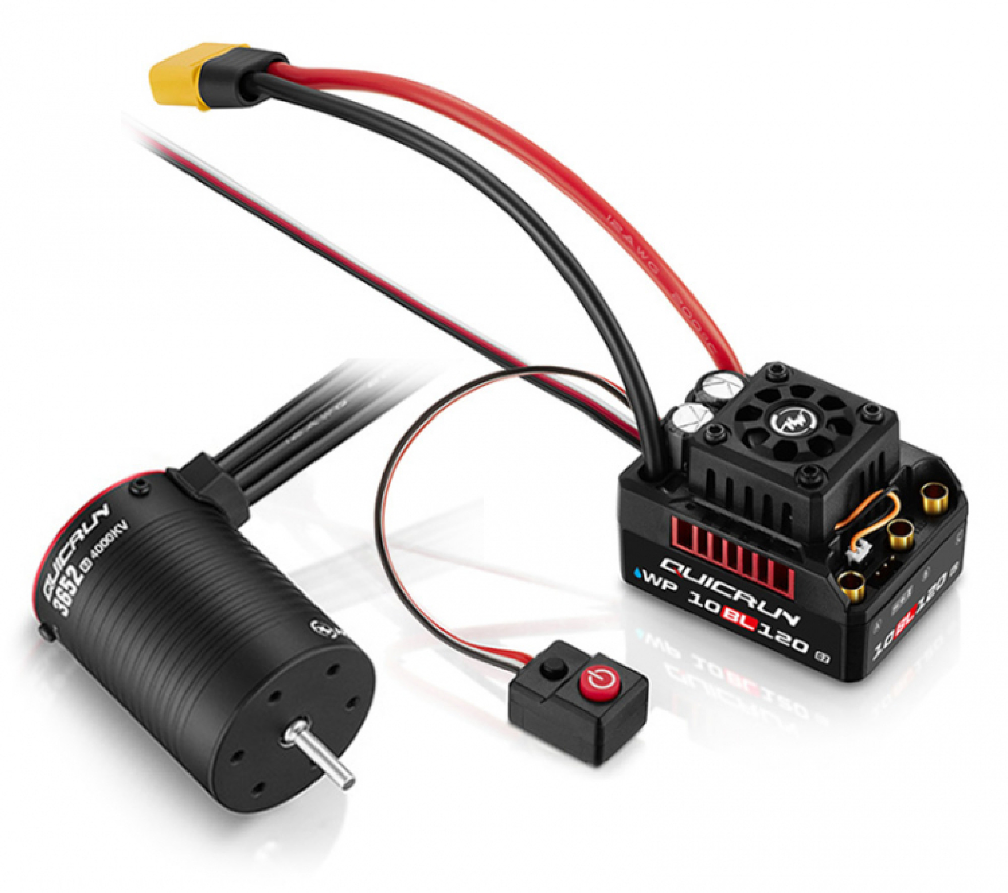 Hobbywing QuicRun Combo 10BL120 - 3652SL 3250kV G2 1/10