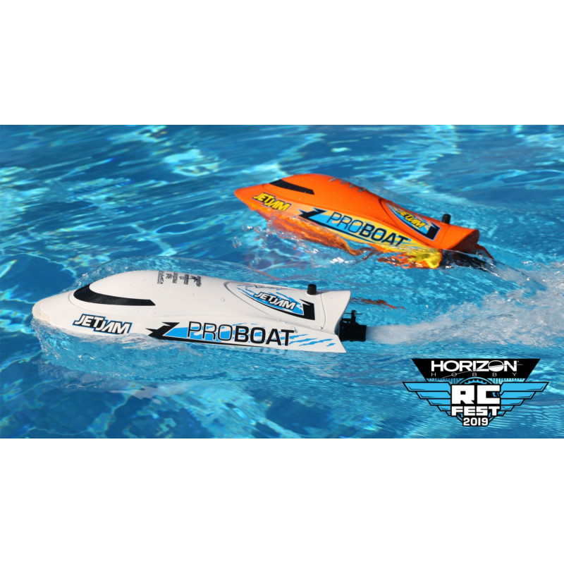Jet Jam 12" Self-Righting Pool Racer Brushed RTR, Vit - Bild 2
