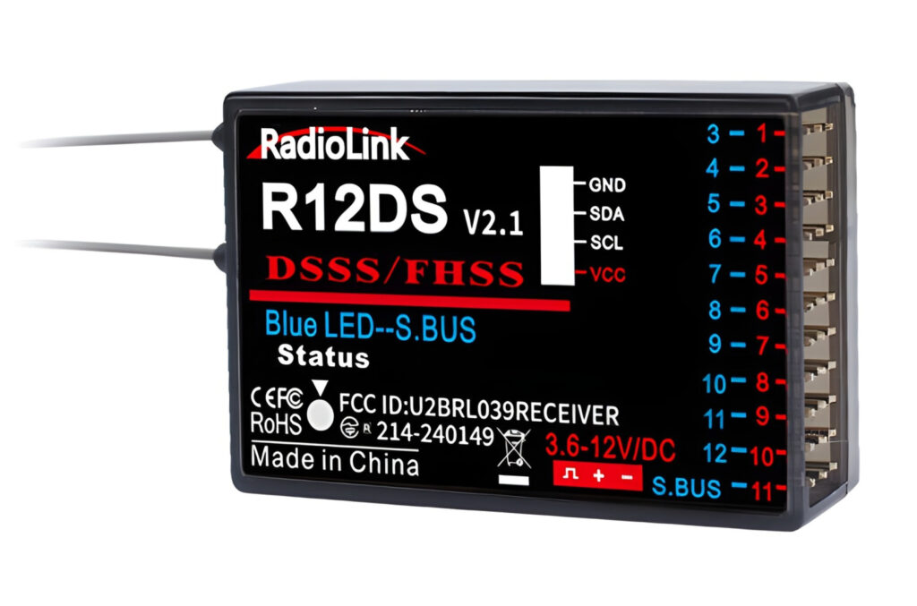 Radiolink R12DS 12-kanals Mottagare – 2.4GHz