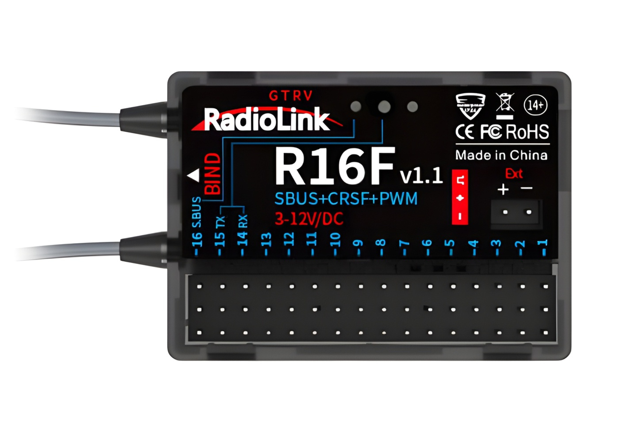 Radiolink R16F 16-kanals Mottagare – 2.4GHz