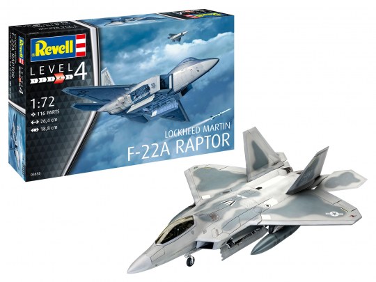 Revell 03858 Lockheed Martin F-22A Raptor 1:72