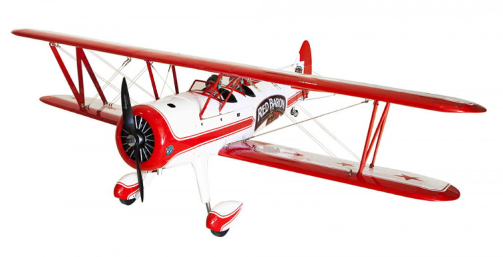 Seagull Red Baron Pizza Squadron Stearman 20cc Gas ARF