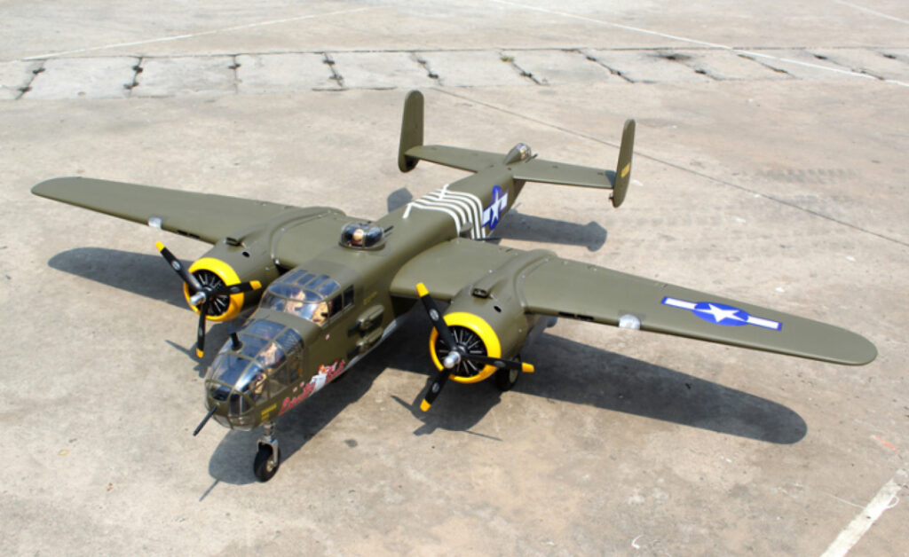 Seagull Mitchell B-25 20cc med Infällbara Landställ ARF