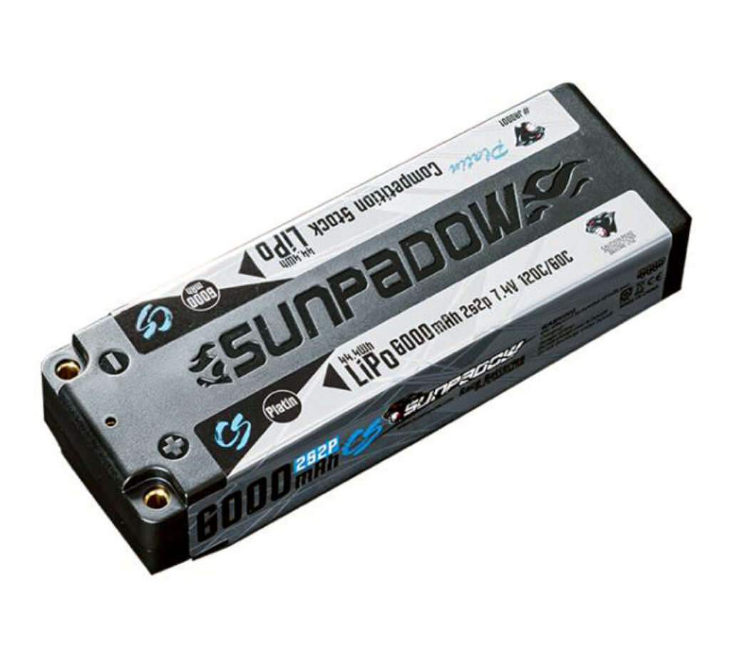 Sunpadow Li-Po Batteri 2S 7,4V 6000mAh 120C Stick Top Series