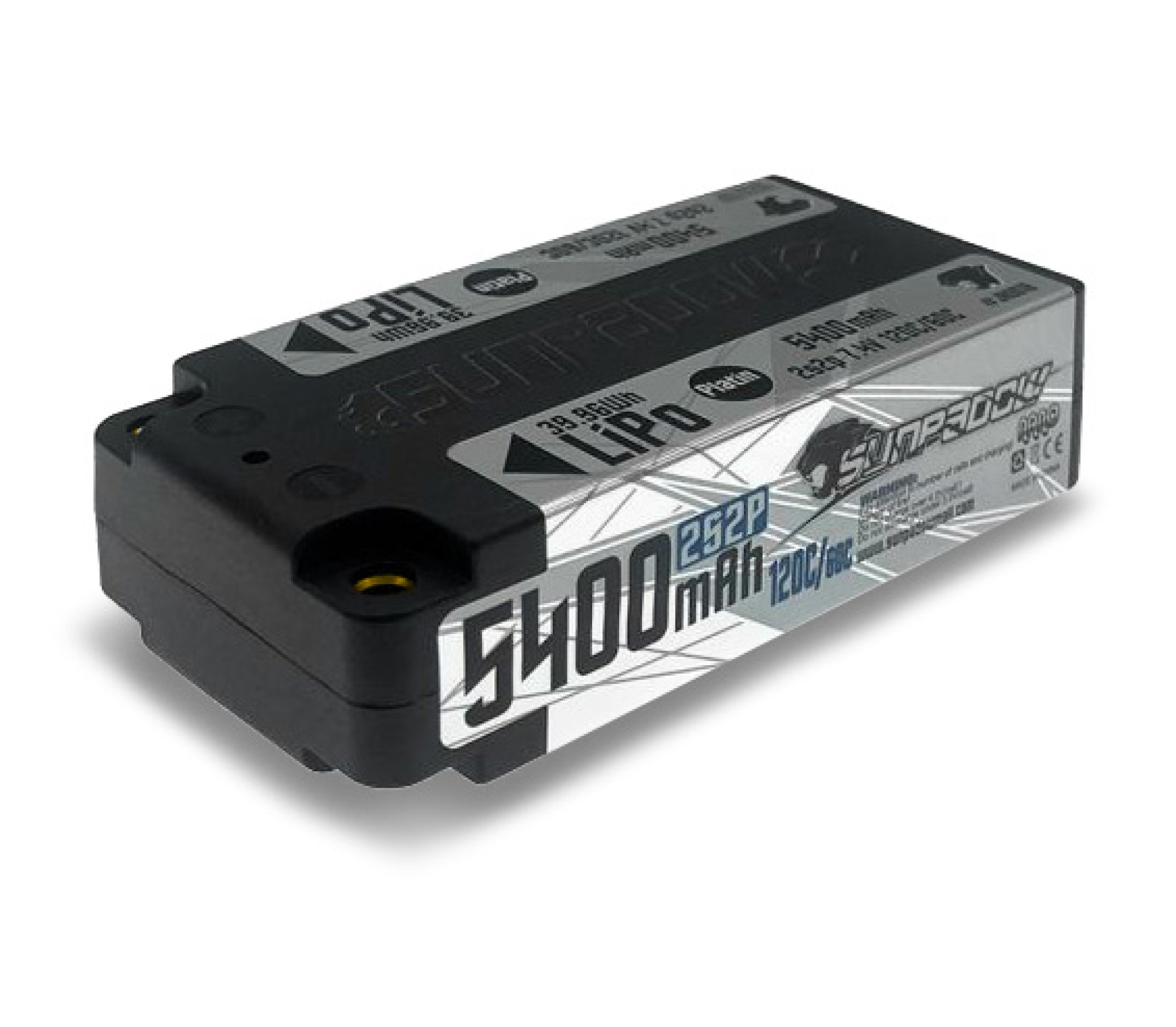 Sunpadow Li-Po Batteri 2S 7,4V 5400mAh 120C Shorty