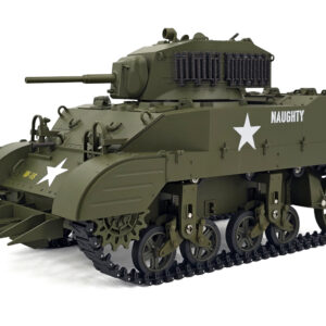 RACENT M5A1 Stuart RC-stridsvagn 1/16 grön – produktbild 2