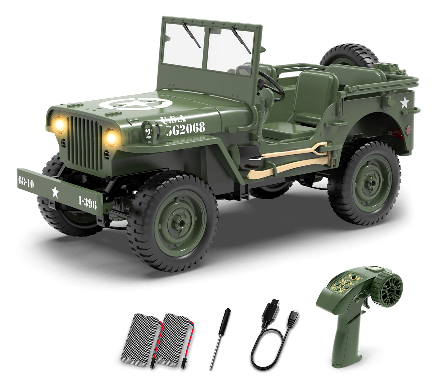 RACENT 1941 Willys MB RC Crawler 1/10 4WD – produktbild 3