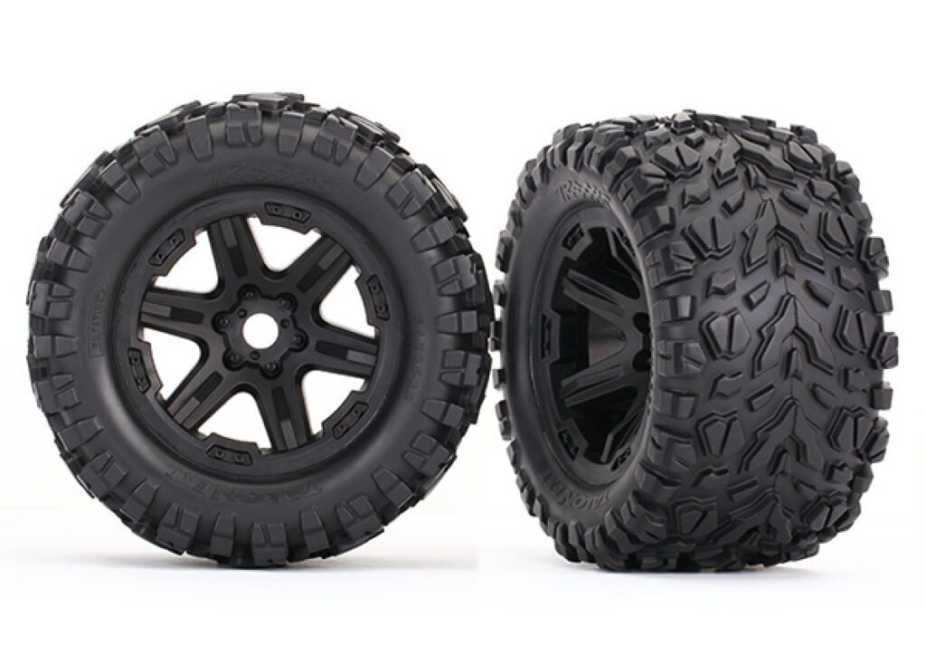 Däck & Fälg Talon EXT/Carbide Svart 3.8" (2)Traxxas 8672