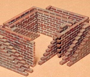 Tamiya Brick Wall Set 1/35 plastbyggsats – 35028