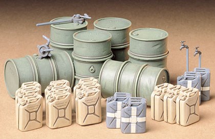 Tamiya German Fuel Drum Set 1/35 plastbyggsats – 35186