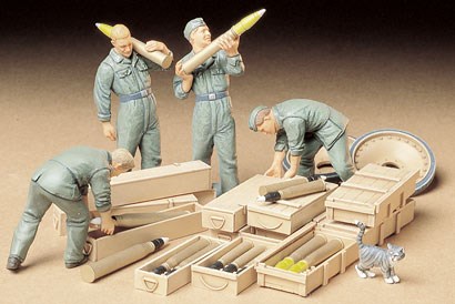 Tamiya German Tank AMMO-LOADING Crew 1/35 plastbyggsats – 35188