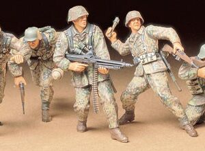 Tamiya German FRONT-LINE Infantrymen 1/35 plastbyggsats – 35196