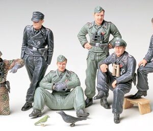 Tamiya German Tank Crew AT Rest 1/35 plastbyggsats – 35201