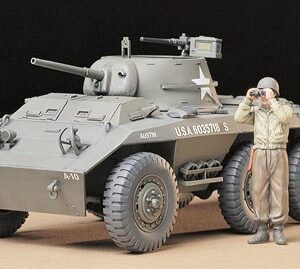 Tamiya U.S. M8 Light Armored Car "GREYHOUND" 1/35 plastbyggsats – 35228