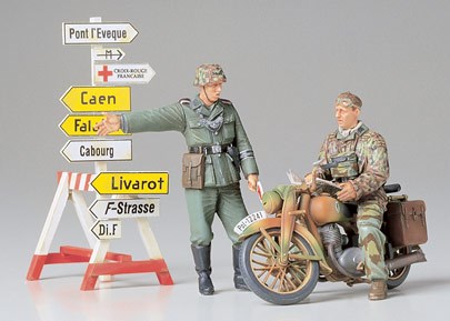 Tamiya German Motorcycle Orderly Set 1/35 plastbyggsats – 35241