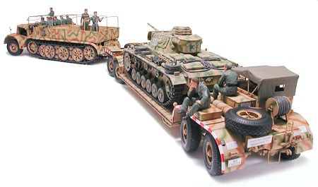 Tamiya German 18 Ton Heavy HALF-TRACK "FAMO" and Tank Transporter Sd.Ah.116 1/35 plastbyggsats – 35246
