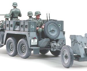 Tamiya Krupp Protze 1 Ton (6x4) Kfz.69 Towing Truck with 3.7cm Pak 1/35 plastbyggsats – 35259