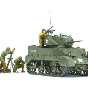 Tamiya U.S. Light Tank M5A1 "PURSUIT OPERATION" Set (w/4 FIGURES) 1/35 plastbyggsats – 35313