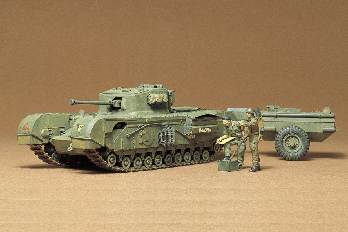 Tamiya British Churchill Crocodile 1/35 plastbyggsats – 35100