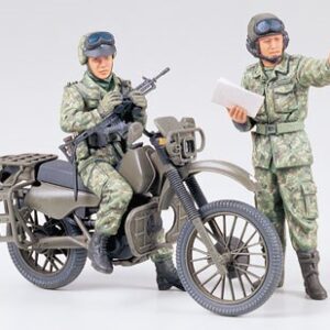 Tamiya JAPAN Ground Self Defense Force Motorcycle Reconnaissance Set 1/35 plastbyggsats – 35245