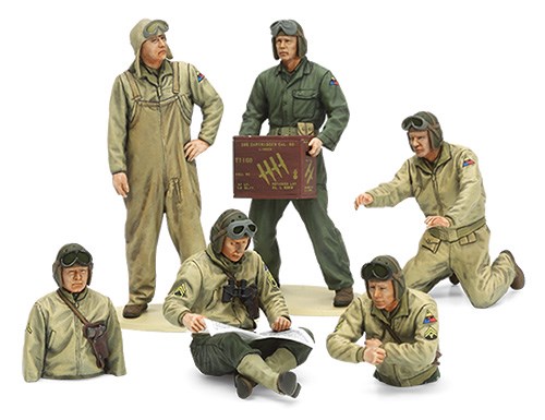 Tamiya U.S. Tank Crew Set (EUROPEAN THEATER) 1/35 plastbyggsats – 35347