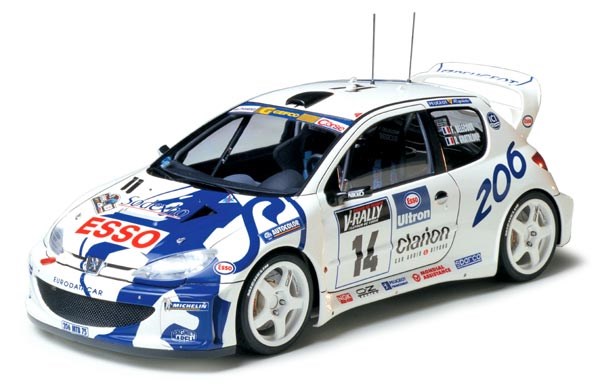 Tamiya Peugeot 206 Wrc 1/24 plastbyggsats – 24221