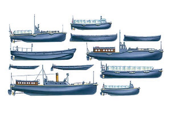 Tamiya WWII Japanese Navy Utility Boat Set 1/350 plastbyggsats – 78026