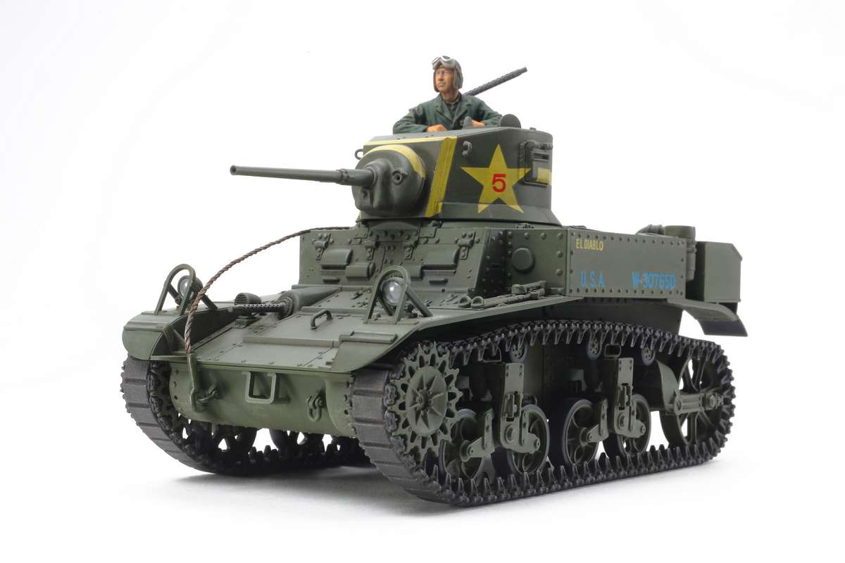 Tamiya U.S. Light Tank M3 Stuart Late Production 1/35 plastbyggsats – 35360