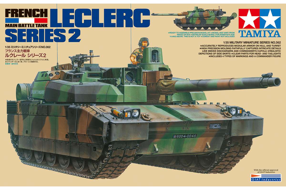 Tamiya French Main Battle Tank Leclerc Series 2 1/35 plastbyggsats – 35362