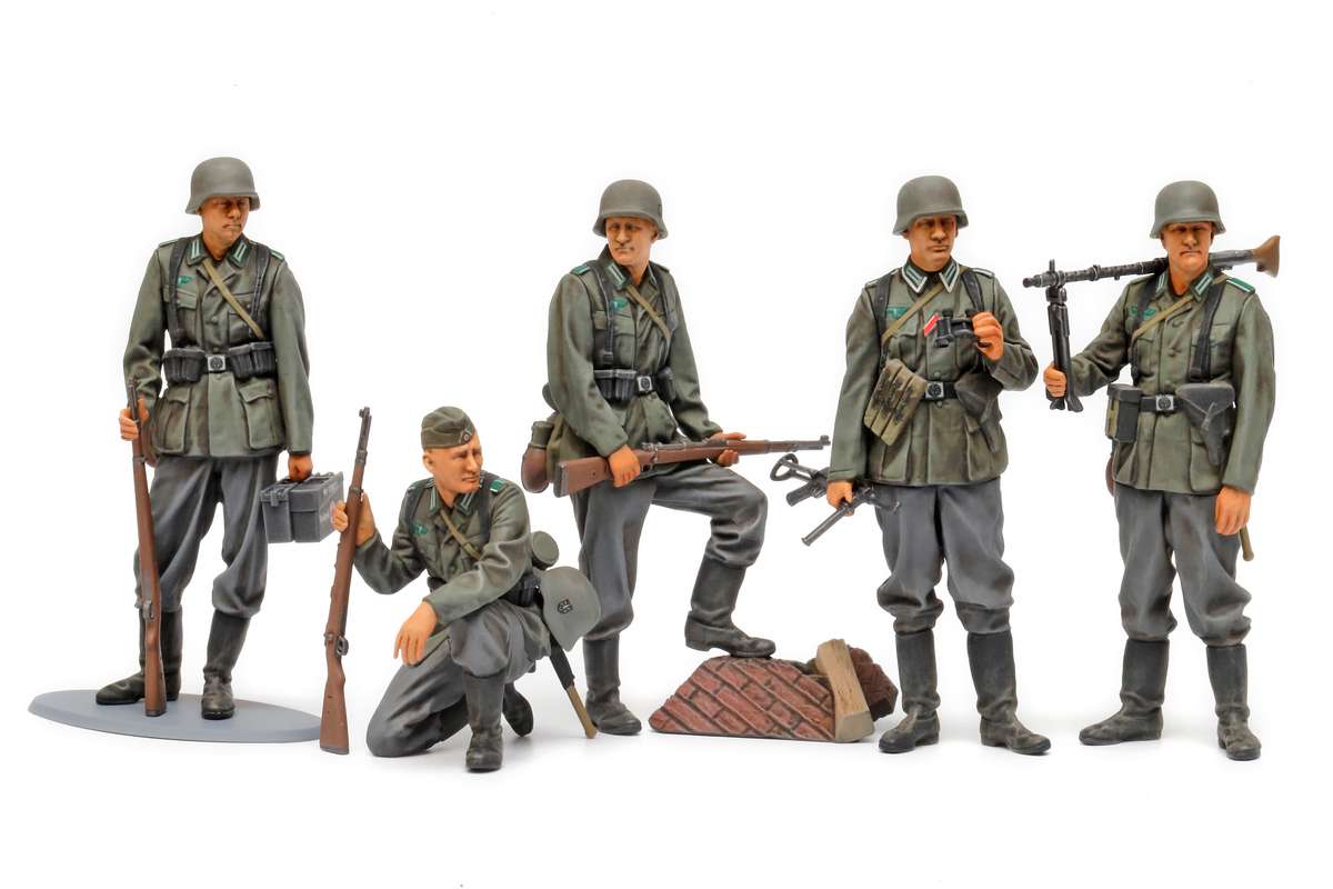 Tamiya German Infantry Set (MID-WWII) 1/35 plastbyggsats – 35371