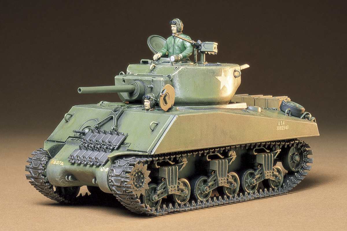 Tamiya U.S. Assault Tank M4A3E2 ‘Jumbo’ 1/35 plastbyggsats – 35139