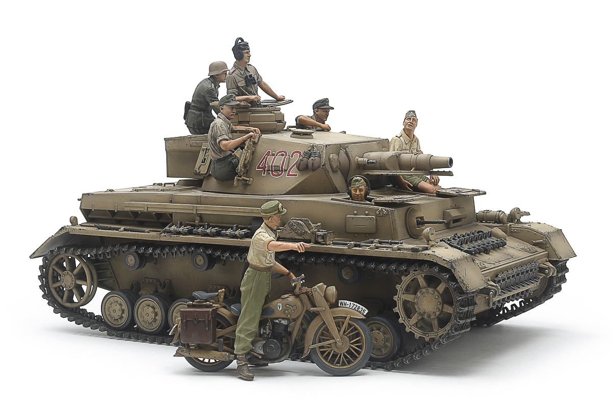 Tamiya German Tank Panzerkampfwagen IV Ausf.F 1/35 plastbyggsats – 25208