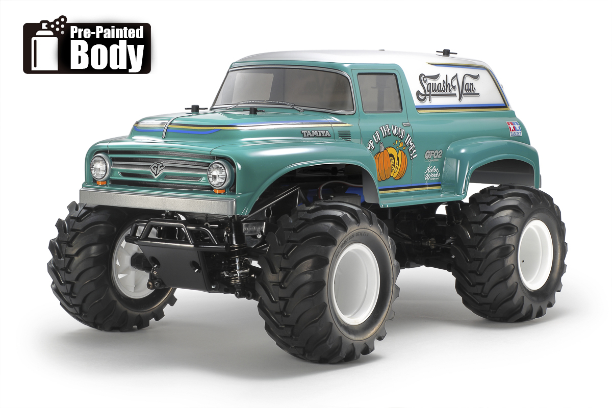 Tamiya Squash Van (Green & White Painted Body)