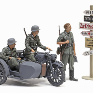 Tamiya German KS600 Motorcycle & Sidecar 1/35 plastbyggsats – 35384
