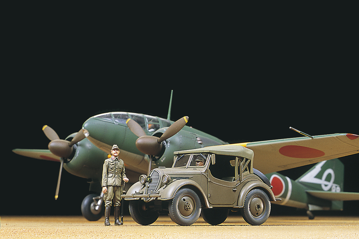 Tamiya Mitsubishi Ki-46 III Type 100 & 4×4 Kurogane 1/48 plastbyggsats – 25217