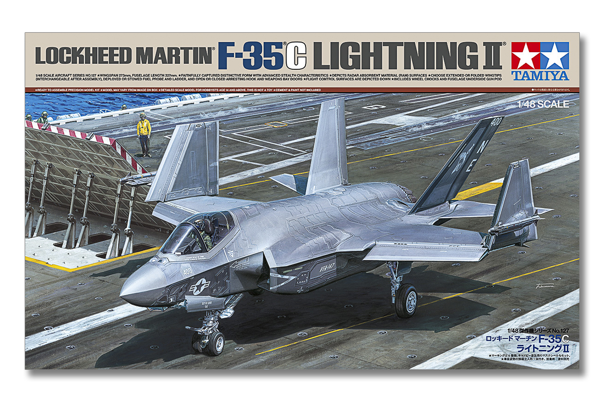 Tamiya Lockheed Martin F-35C Lightning II 1/48 plastbyggsats – 61127