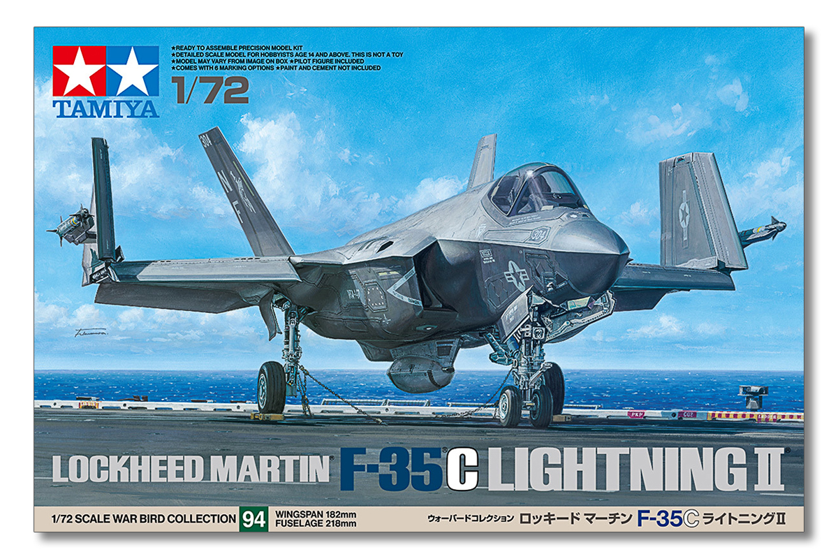 Tamiya Lockheed Martin F-35C Lightning II 1/72 plastbyggsats – 60794