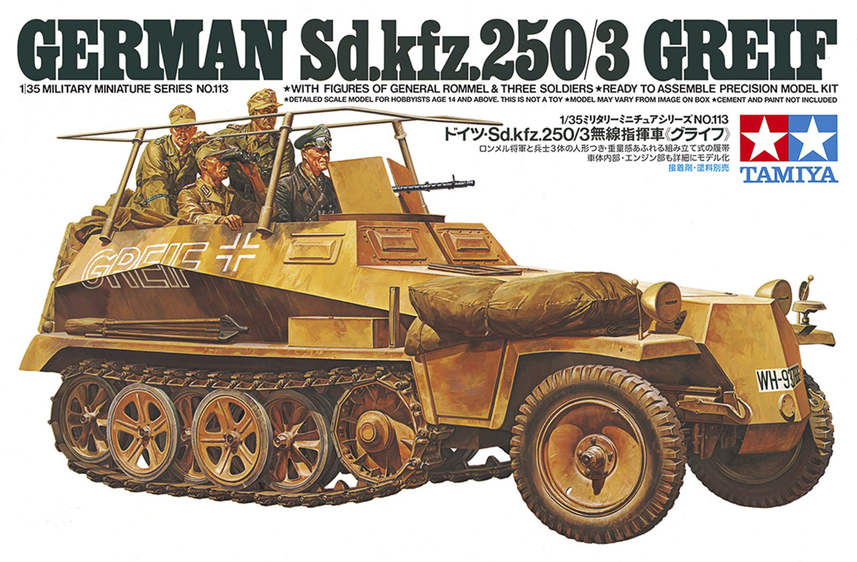 Tamiya German Sd.kfz.250/3 Greif 1/35 plastbyggsats – 35113