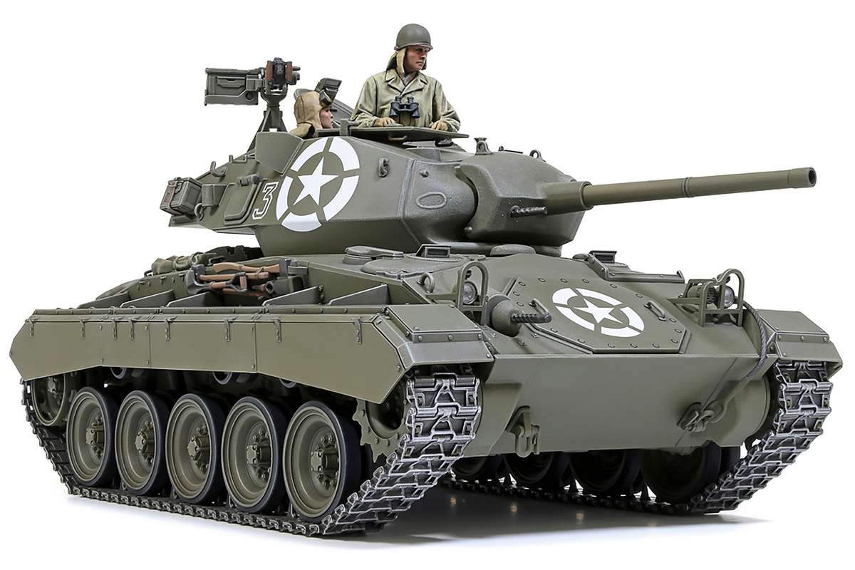 Tamiya U.S. Light Tank M24 Chaffee European Theater 1/35 plastbyggsats – 35391