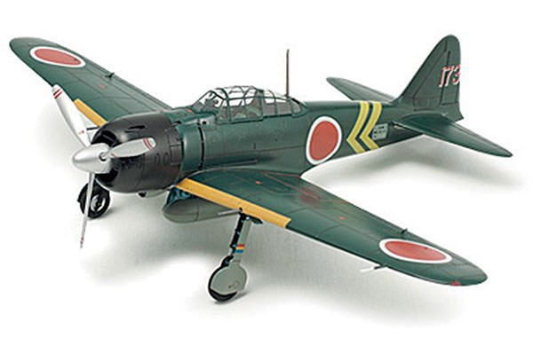 Tamiya Mitsubishi A6M3/3A Zero Fighter Model 22 (ZEKE) 1/72 plastbyggsats – 60785