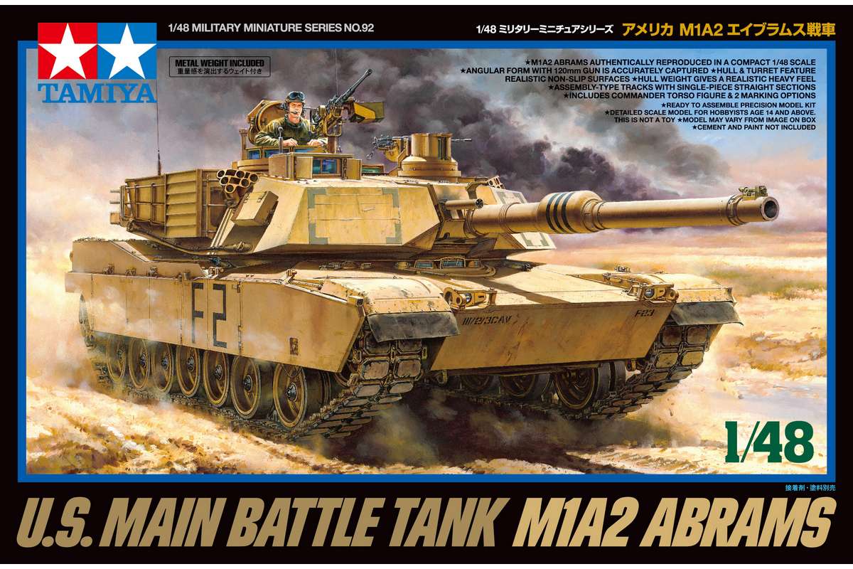 Tamiya M1A2 Abrams 1/48 plastbyggsats – 32592